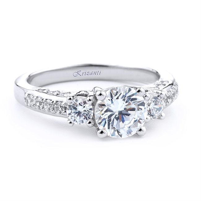 18KT.W ENGAGEMENT RING 0.81CT